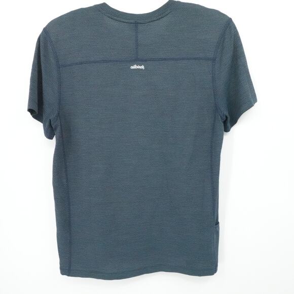 Allbirds Shirt Mens Medium Natural Run Tee Merino Wool Tencel Pocket Performance - Picture 2 of 12